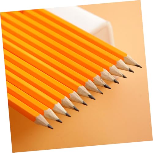 100pcs Wooden Hb Pencils with White Eraser Tips, Extended Writing Pencils Bulk Set for Students and Teens, Classroom and Office Supplies