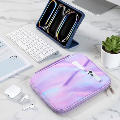 MoKo 9-11 Inch Padded Tablet Sleeve Protective Carrying Case for 11" iPad Air M4 2026, iPad A16/Pro 11 M5, i-Pad 10./Air 5/4th 10.9, iPad9/8. 10.2, Tab S8/S9 11, Tablet Bag with Handle, Fantasy Purple - color: Fantasy Purple, size: 9-11 Inch