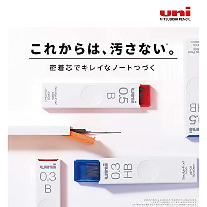 Mitsubishi Pencil Uni Uni Mechanical Pencil Lead, 0.5 B, 3 Pieces, ULS05403PB Black - size: 1 Count (Pack of 3), style: B