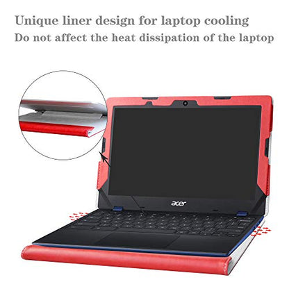 Protective Case Cover for Acer Chromebook 11 CB311-8H/Chromebook 311 CB311-9H 11.6" Series Laptop[Not Fit Chromebook 11 CB311-7H CB3-131 CB3-132 C771T CB3-111 C732],Red - color: Red