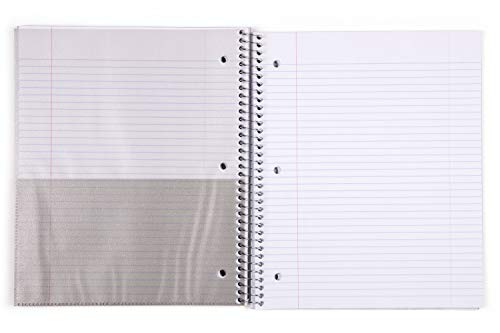 Mintra Office Durable Spiral Notebooks, 3 Subject (aBlack, Blue, Red, College Ruled 3pk) - color: aBlack, Blue, Red, size: College Ruled 3pk