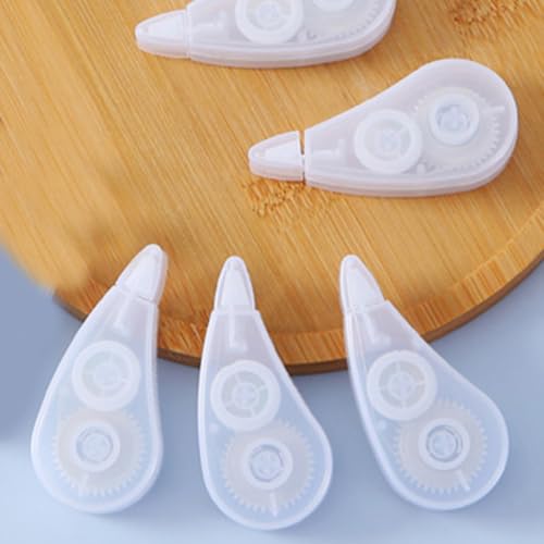COHEALI 6pcs Correction Tape for School and Office, Easy Application with Ergonomic Shape, Portable Plastic White Instant Corrections Tape Compatible with Writing Instruments