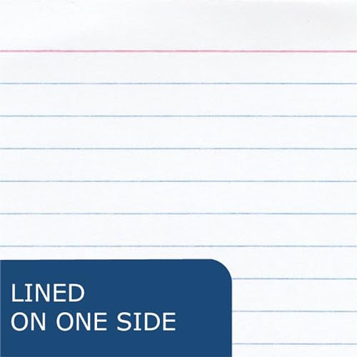 Roaring Spring Wirebound Spiral Bound Recycled Index Cards 3"x5", 50 Count, 100# White Paper, Narrow Ruled, Perforated, Blank on Back, Snag-proof (Pack of 1) - size: 3"x5" (Pack of 1), style: 50 Count