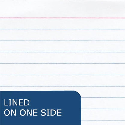 Roaring Spring Wirebound Spiral Bound Recycled Index Cards 3"x5", 50 Count, 100# White Paper, Narrow Ruled, Perforated, Blank on Back, Snag-proof (Pack of 1) - size: 3"x5" (Pack of 1), style: 50 Count