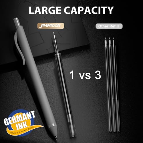 24 Pack Gel Pens Black Ink, 0.7mm Fine Point Smooth Retractable - color: 24 Pack-Bulk
