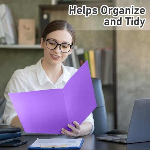 Timart Folders with Pockets-18 Pack, 2 Pocket Folders Fit Letter Size Paper, Plastic File Folders for Documents School Office Home Bussiness - color: Bright, size: 18 Pack