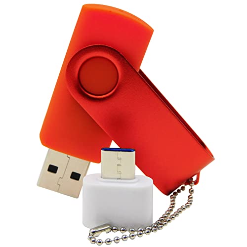 USB Flash Drives Memory Sticks Thumb Drive for Business Gifts & Students' Presents (Orange 64GB)