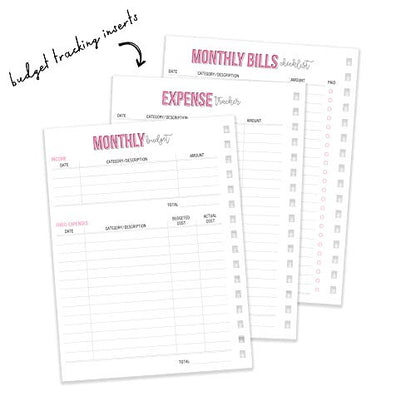 Pukka Pad, Carpe Diem Budget Planner Spiral Bound Notebook with 12 Month Calendar, Dividers, Inserts, and Sticker Sheets – Features Savings Goals & Tracker, Financial Overview, and Bank Information