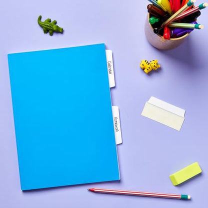 Avery Filing Ultra Tabs, 3" x 1.5", 2-Side Writable, White, 24 Repositionable File Tabs (74776) - color: White, style: 24 tabs