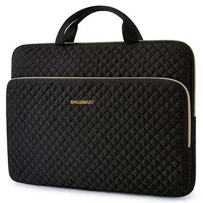 BAGSMART 13-Inch Laptop Sleeve, Black, Polyester - color: Black, size: 13-13.3 Inch