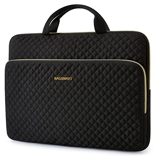 BAGSMART 13-Inch Laptop Sleeve, Black, Polyester - color: Black, size: 13-13.3 Inch