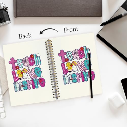 Teachers Gifts Spiral Notebooks, Teacher Appreciation Gift Notebook for Note Taking, College Ruled Spiral Journal Notebook Women Gift, 5.5x8.3 Inch - color: Gifts