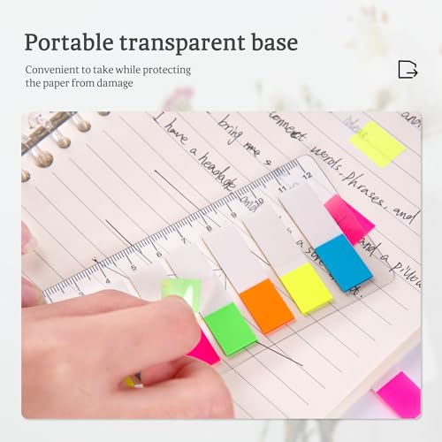 160Pcs Transparent Sticky Tabs - Page Markers for Books, Notebooks & Teacher Supplies, Index Flags File Organizer