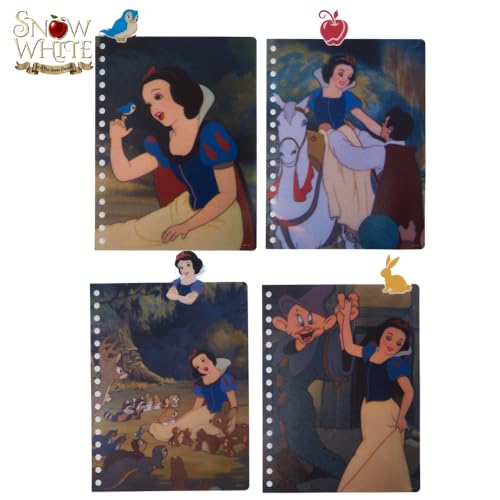 Disney Snow White Tab Journal Notebook, Spiral Bound, 96 Lined Pages, 8 x 7 inches - style: Snow White