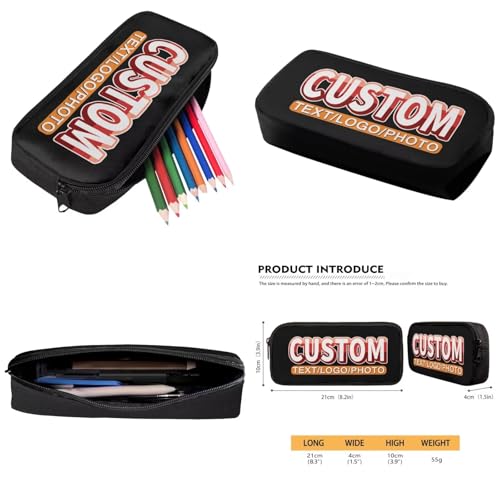 Customization Backpack School Set 3Pcs with Lunch Box Pencil Case Sports Bookbag Back Pack Lightweight Casual Daypacks for Elementary Primary Middle School - color: A-custom