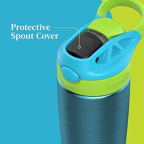 Contigo Aubrey Leak-Proof Spill-Proof Insulated Stainless Steel Water Bottle 13 Oz. - color: Blue Raspberry, size: 13 Ounces