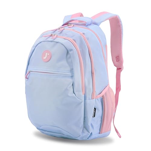 J World Cornelia Middle School Backpack for Kids. Student Laptop Bookbag, Baby Blue - color: Baby Blue