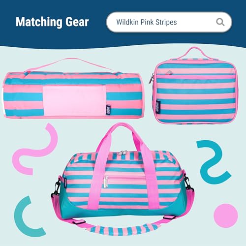 Wildkin 16-inch Kids Backpack – Durable, Padded & Spacious School Bag for Boys & Girls - Pink Stripes - color: Pink Stripes