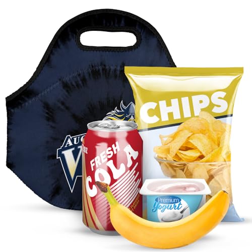 Campus Lab Augustana University Tie-Dye Soft Neoprene Lunch Bag, Insulated - color: Augustana University Vikings