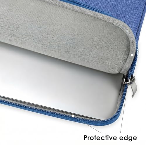 Laptop Sleeve Case for MacBook Air 13.6" & MacBook Pro 13.3" with Handle | WaterProof, with Accessory Pocket, Scratch-resistant,Soft Velvet Lining, Canvas Surface, for Travel, Home, Office(Aqua) - color: Aqua