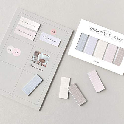Monolike Color Palette Sticky Grid 500 B Set 4p - Self-Adhesive Memo Pad 30 Sheets - color: Grid 500 B
