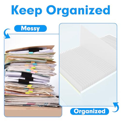 Two Pocket Folders, PANDRI 30 Pack 2 Pocket Folders, Letter Size Paper File Folder for School Office Home Business, White - color: White
