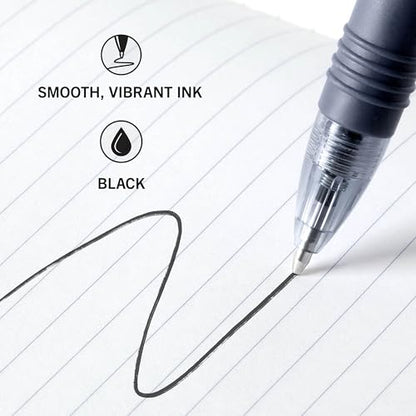 Zebra Pen Z-Grip Retractable Ballpoint Pen, Smooth-Flowing Black Ink, 1.0mm Medium Point, School & Office Supplies, Ideal for Note-Taking, Journal and Planner Use, 24-Pack (12221) - color: Black G
