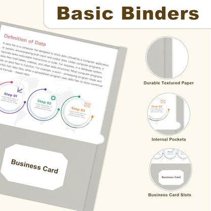 Folders with Pockets, LAYZZ 30 Pack Paper Pocket Folders, 2 Pocket File folders Fits Letter Size Paper, for School Office and Home (Grey) - color: Grey