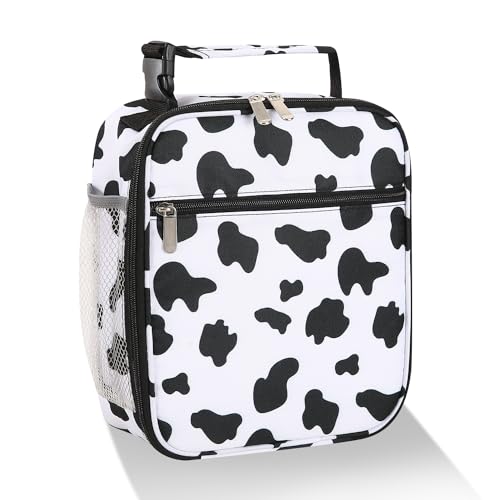 Lovoeo Lunch box Lunch bag for men women Insulated Lunchbox Lunch bags for Work Picnic Travel (Cow) - color: Cow