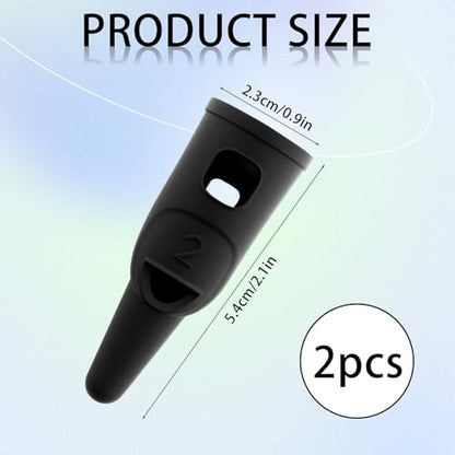 2Pcs Finger Stylus Pen for Touchscreen - High Precision Sensitivity Silicone, Capacitive Stylus Suitable for iPad/iPhone/Android Phones Tablets All Touch Screens Adults