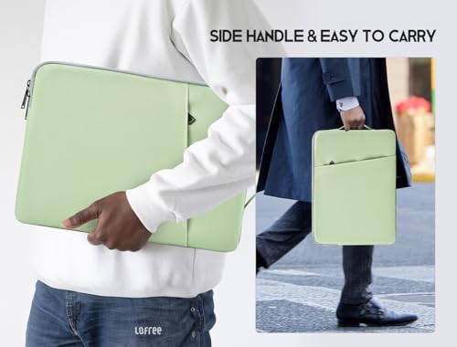 17 inch Laptop Carrying Case, Padded Travel Computer Sleeve Bag for HP 17.3-in Laptop, HP Envy 17, Dell Inspiron 17, ASUS Vivobook 17, Lenovo ideapad 17, Water-Resistant with Handle -Mint Green - color: Mint Green, size: 17-17.3 inch