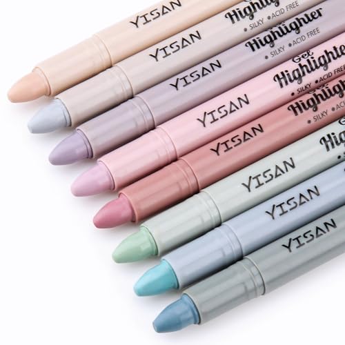 YISAN Bible Highlighter, 8 Dusty Colors | Dry Highlighter, No Bleed, 70634 - color: Dusty