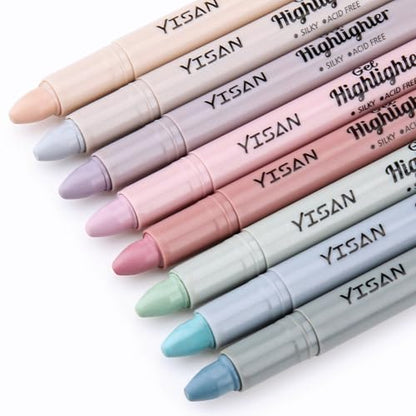 YISAN Bible Highlighter, 8 Dusty Colors | Dry Highlighter, No Bleed, 70634 - color: Dusty
