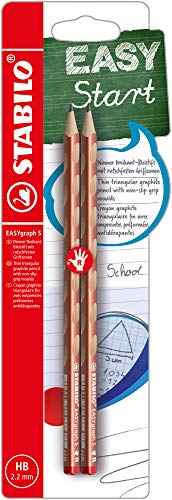 STABILO Handwriting Pencil EASYgraph S Metallic Edition HB 2 pc copper Right handed, B-56626-10