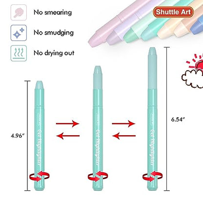 Shuttle Art Bible Highlighters and Pens No Bleed, 12 Dusty Colors Gel Highlighters No Bleed Through, Bible Journaling Supplies, Great for Journaling Highlighting and Studying - color: 12 Dusty Colors