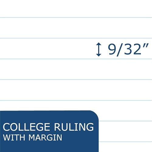 ROARING SPRING College Ruled 1 Subject Notebook, Wirebound Writing Notebook, 24 Pack, 70 Sheets, 8 x 10.5 Inches, Made in USA, Ideal for Students, School, & Office - size: 10.5"x8"