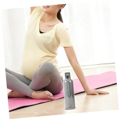 High-Temperature Resistant Glass Water Bottle with Time Scale Large Capacity Stylish Design for Students and Home Use for Hydration Go