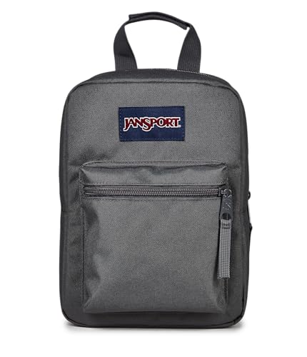 JanSport Big Break Insulated Lunch Bag - Small Soft-Sided Cooler Ideal for Class, Work, or Meal Prep, Smokey Grit - color: Smokey Grit