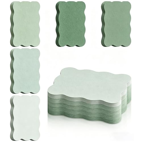 Whaline 150 Pack Green Index Cards 3 x 5 Inch Colored Cardstock Flashcard Gradient Green Blank Index Card for Note-taking Studying Organizing School Office Supplies - color: Green