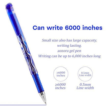 8 Pack Blue Ink Erasable Gel Pens, 0.5mm Fine Point, Flame Patterned Barrel, Comfortable Grip, with Eraser, Ideal for Journaling, School Work, Office Tasks, Note Taking, DIY Projects - color: 8 Blue