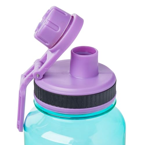 Silver Buffalo Disney Lilo and Stitch Pineapple, Plastic Water Bottle, 32oz | Twist Spout, Includes Sticker Set, You Stick Yourself, 0.95 Liters - color: Lilo and Stitch Pineapple