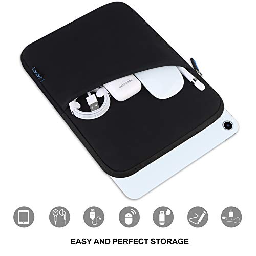 Lacdo Tablet Sleeve Case for 13 inch New iPad Air M4 M3 M2 2026-2024, 13 inch iPad Pro M5 M4 2025-2024, 12.9 inch iPad Pro 6 5 4 3 with Magic Keyboard and Smart Keyboard Folio Protective Bag, Black - color: Black, size: 12-13 Inch