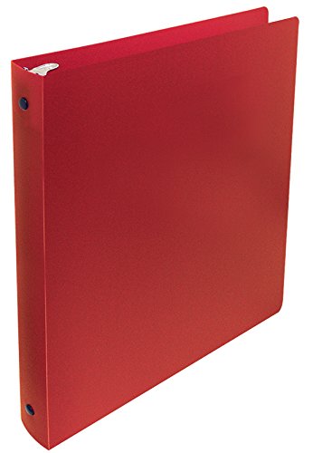 Better Office Products Flexible 3 Ring Poly Binder with Pocket, 1 Inch, Letter Size, 4 Pack-Red, Blue, Purple, and Black
