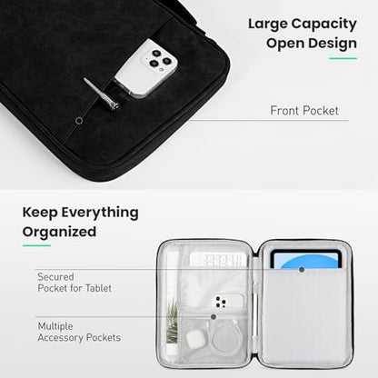 DTTO 9-11 Inch Tablet Sleeve Bag for iPad A16 11-in/Air 11-in M3 M2, iPad 10th Gen 10.9", iPad 9/8/7th Gen 10.2", iPad Air 5/4th Gen 10.9", iPad Pro 11, Galaxy Tab A9+, Waterproof Travel Bag, Black - color: Black, size: 9-11 Inch