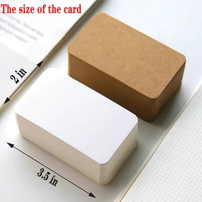 Astero Small Blank 3.5x2in Mini Index Cards & Flash Cards Blank Blank Business Cards to Write On Small Note Cards for Greeting Postcards Vocabulary Bookmarks DIY Messages (Black, 100pcs) - color: Black, size: 100pcs