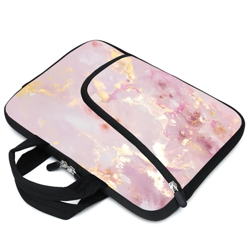 11.6-12.2 inches Laptop Sleeve Chromebook Case Ultrabook Case Notebook Sleeve Tablet Case Neoprene Handle Sleeve for Men Women, Two Pockets(Pink-1 - color: Pink-1
