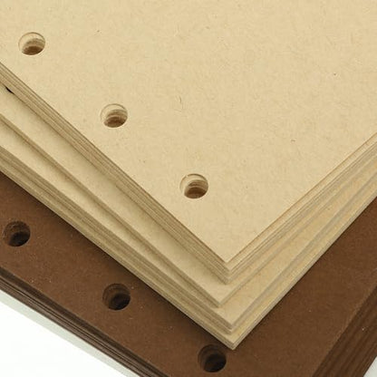 SHERCHPRY A7 Planner Refill Paper 5-hole Loose Leaf Notebook Inserts 74x105mm 300 Sheets Coffee Vintage Blank Notepad Refill for Ring Binder Organizers