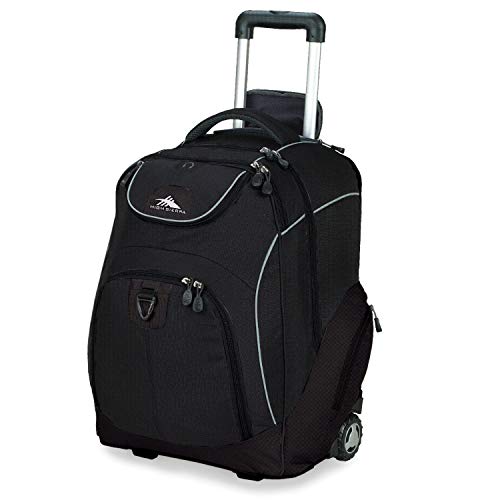 High Sierra Powerglide Wheeled Backpack, Black, One Size - color: Black