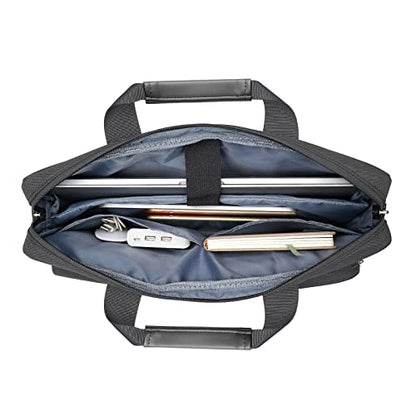 MOSISO Laptop Shoulder Bag 15.6 inch, 15-15.6 inch Computer Bag | Compatible with MacBook Pro 16 inch, HP, Dell, Lenovo with 2 Raised&1 Flapover&1 Horizontal Pocket&Handle&Belt, Slate Gray - color: Slate Gray, size: 16 inch