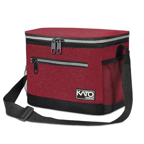 Tirrinia Insulated Lunch Box for Men/Women, Leakproof Lunch Bag for School Work, Large Lunch Tote Kids Boys Girls Student Back to School, Soft Cooler Office Picnic Beach Camping for Adults,Red - color: Red, size: Medium - 7.8L